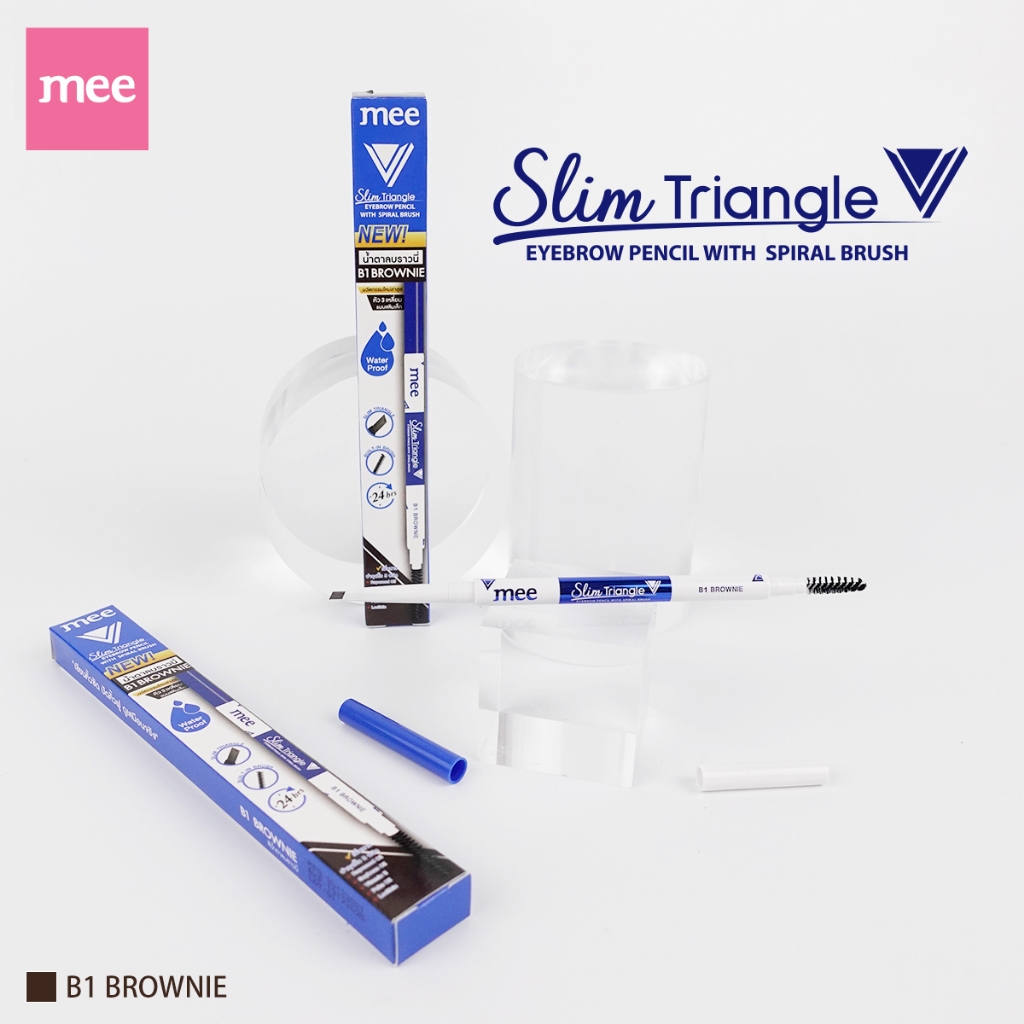 +(ยอดนิยม) เขียนคิ้วหัวสลิม Mee Slim Triangle Eyebrow Pencil Spiral Brush B1 เขียนคิ้ว กันน้ำEXP11/27 - รูปที่ 7
