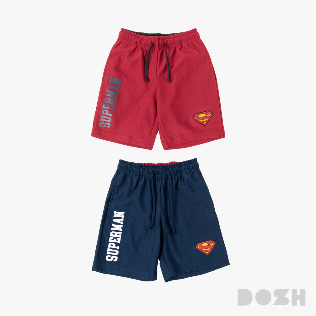 DOSH-UT BOY'S SHORTS SUPERMAN กางเกงขาสั้นเด็กชาย 2สี (แดง-น้ำเงินเข้ม) FLSBS5000 (4-12)
