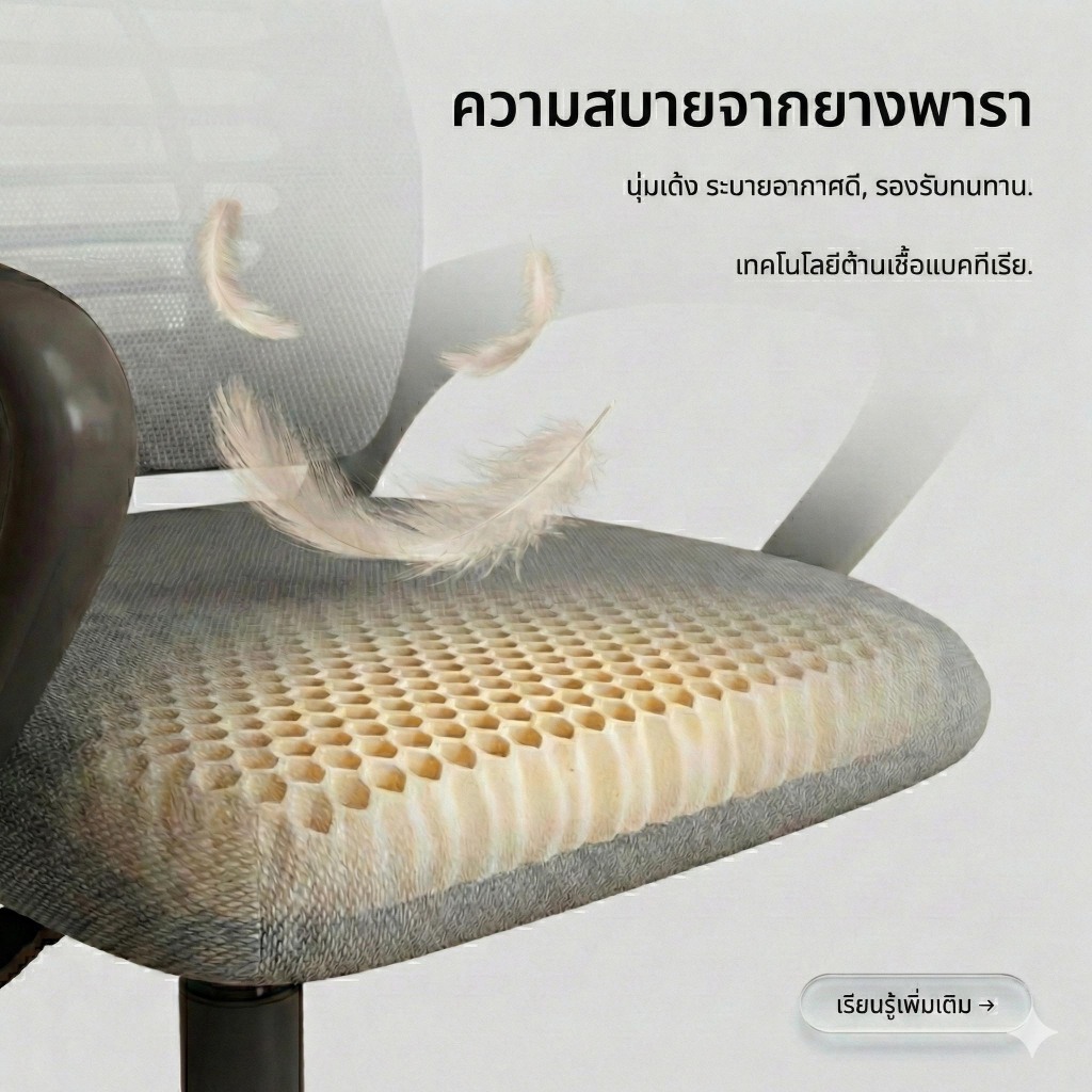 BeErgo✨💥สไตล์อัพเกรด💥 เก้าอี้ทํางาน เก้าอี้สำนักงาน ปรับความสูงได้ เบาะนุ่มและหนา พนักพิงกว้างขึ้น ergonomic chair - รูปที่ 2