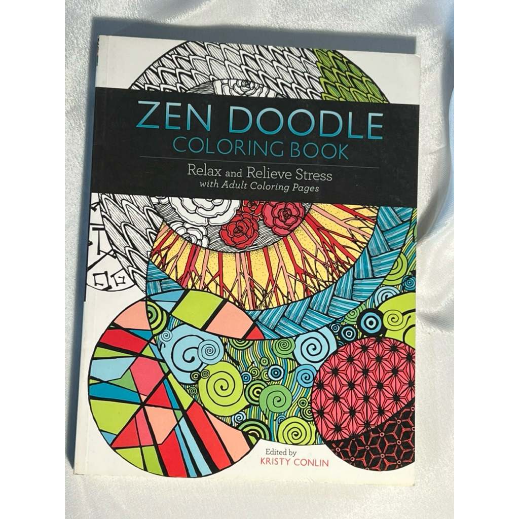 Zen Doodle Coloring Book: Relax and Relieve Stress with Adult Coloring Pages
