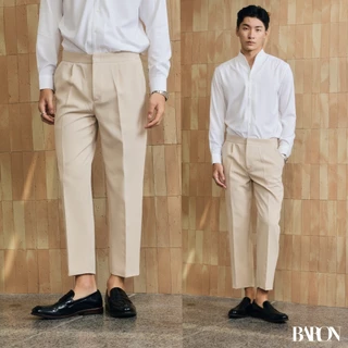 [ยอดขายดี พร้อมส่ง] BARON COMMON Pants กางเกงขายาวสแลคขาเต่อ เอวสูง กางเกงผู้ชาย กางเกงทำงาน