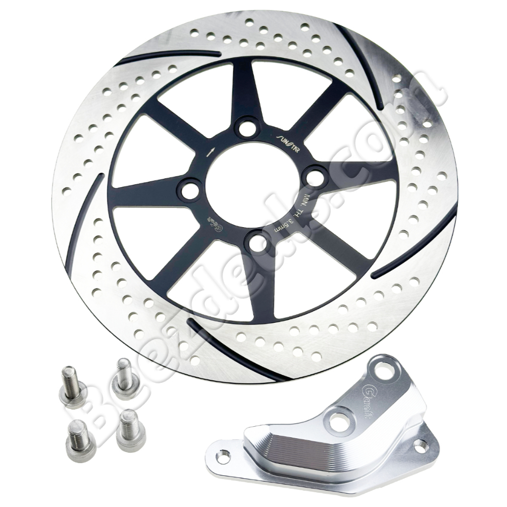 Gcraft ชุดขาจับปั้มดิสหน้า + Sunstar จานเบรก (250mm.) Honda Monkey 125