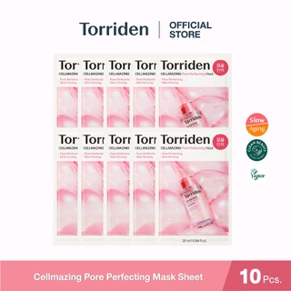 [New] (10 แผ่น) Torriden CELLMAZING Pore Perfecting Mask ทอร์ริเดน มาส์กกระชับรูขุมขน ผิวเรียบเนียน ตึง ริ้วรอย ชุ่มชื้น