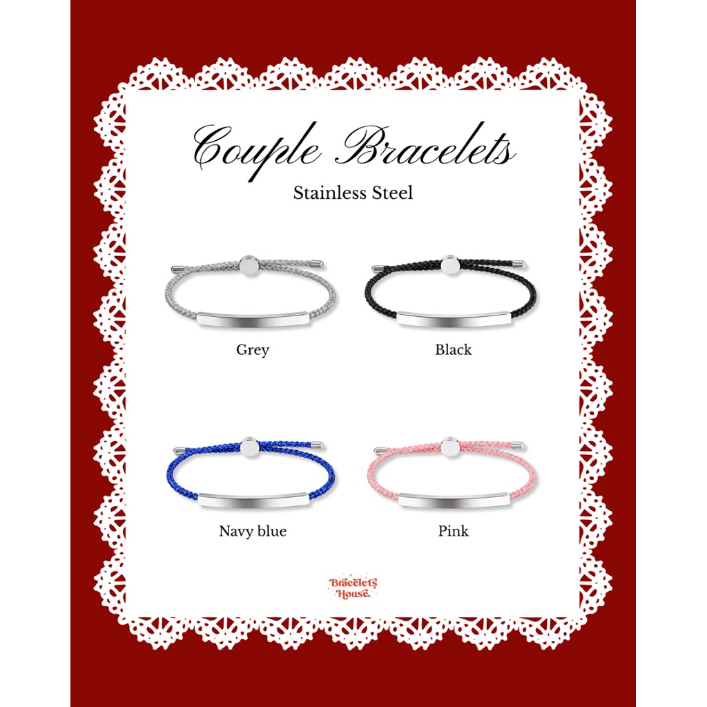 Braceletshouse 💜 กำไลสแตนเลส Daily Collection [U9-U12]