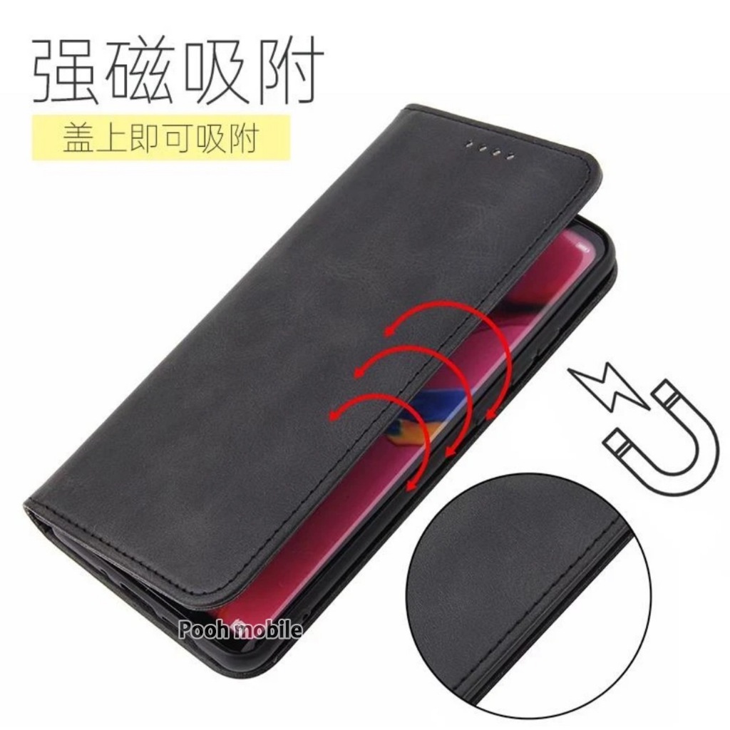 ่ เคสฝาพับ ตั้งได้ ใส่บัตรได้ สำหรับ Realme C75 C71 14 5G/14Pro C63 C61 C53 C51 C55 C33 C30 C35 Note60 Note50 C3 XUNDU - รูปที่ 3