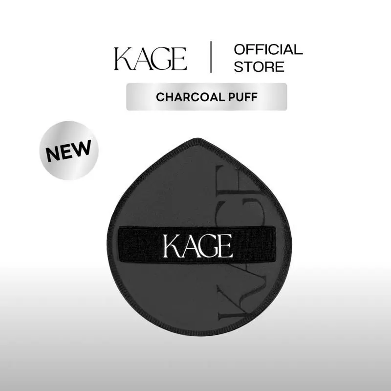 ชาร์โคลพัฟ พัฟลงรองพื้น KAGE CHARCOAL PUFF | พัฟคุชชั่น พัฟฟองน้ำทรงหยดน้ำ เนื้อนุ่ม ไม่กินรองพื้น เกลี่ยง่าย พร้อมกล่อง