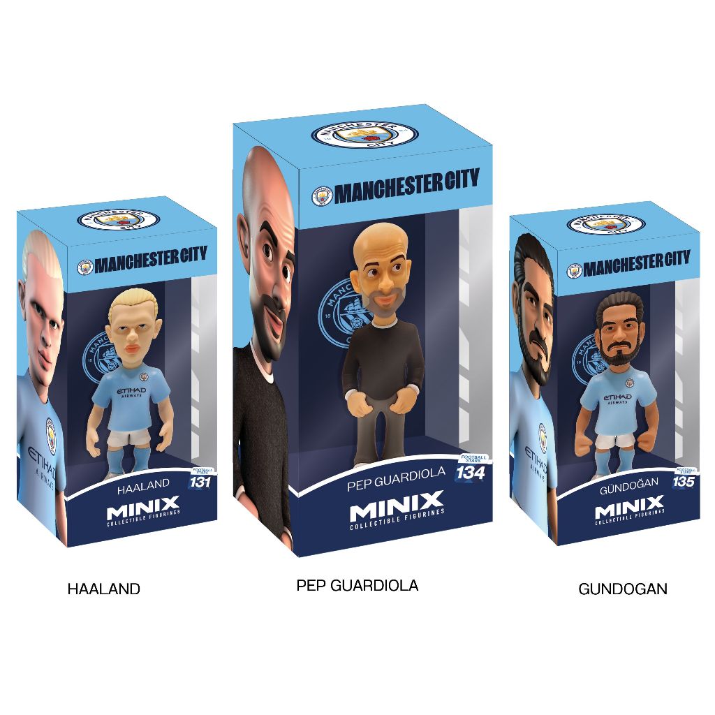 MINIX Football 12 cm Manchester City Team Collection - ฟิกเกอร์ทีมแมนเชสเตอร์ ซิตี้  รหัส MANCITY