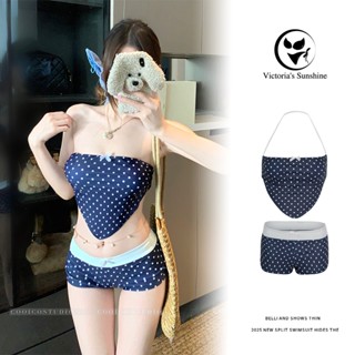 พร้อมส่ง ✨ ชุดว่ายน้ำผู้หญิง Bikini บิกินี่เซ็ต 2 ชิ้น ทรงเช…