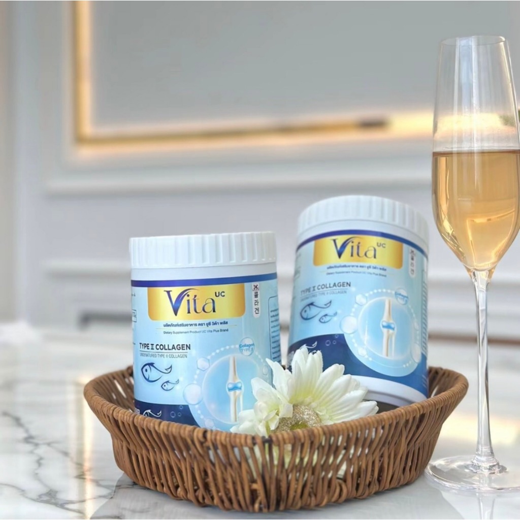 ยูซี ไวต้า คอลลาเจนงาดำกลิ่นมะลิ ดื่มง่าย ไม่คาว สูตรลดปวดข้อ บำรุงกระดูก นิ้วล็อค ปวดไหล่ เกาท์ ชามือชาเท้า