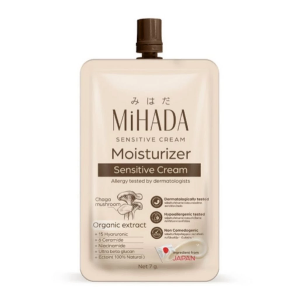 พร้อมส่ง!MIHADA มอยซ์เจอร์ไรเซอร์เนื้อครีม Moisturizer Sensitive Cream 7 กรัม (แพ็ก 6 ชิ้น) thumbnail 4