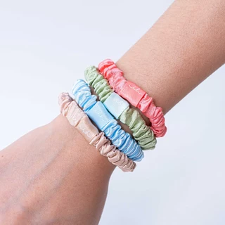 invisibobble ยางรัดผม ถนอมเส้นผม รุ่น Beauties Satin Sorbet (1 กล่องบรรจุ 4 ชิ้น)