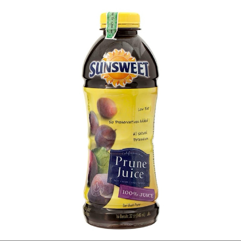 SunSweet Prune Juice น้ำลูกพรุนแท้ 100% 946 มล. ช่วยขับถ่าย แก้ท้องผูก ไม่ใส่สารกันเสีย นำเข้า USA