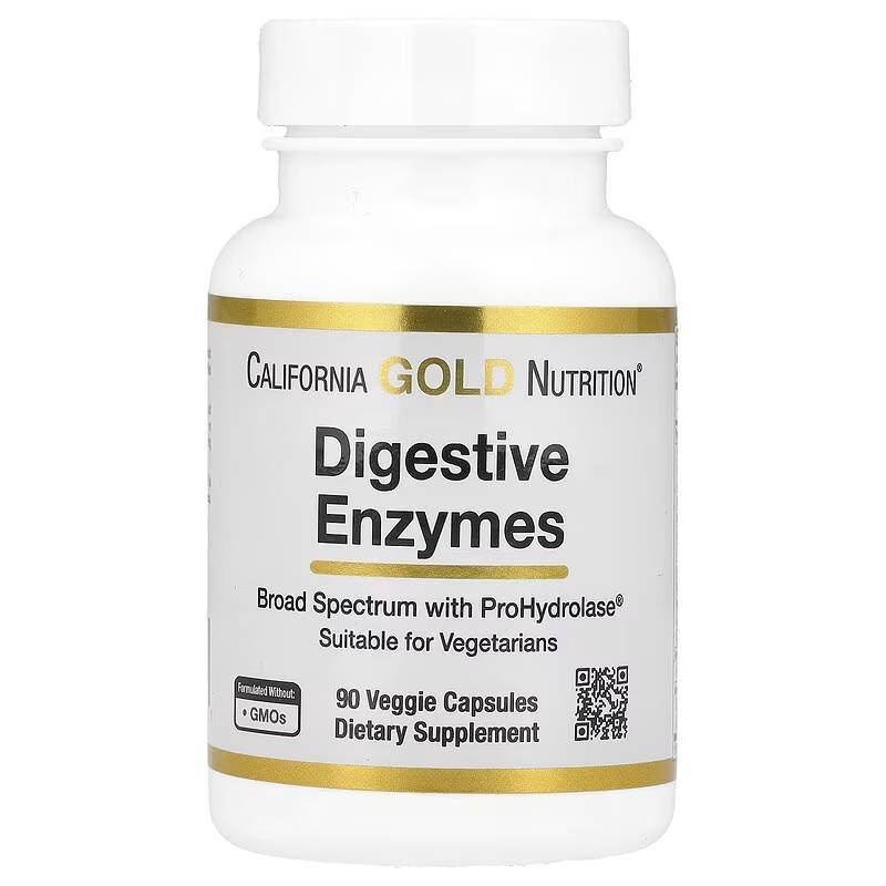 เอนไซม์ช่วยย่อย California Gold Nutrition, Digestive Enzymes with Proprietary Enzyme Blend 90 Capsul