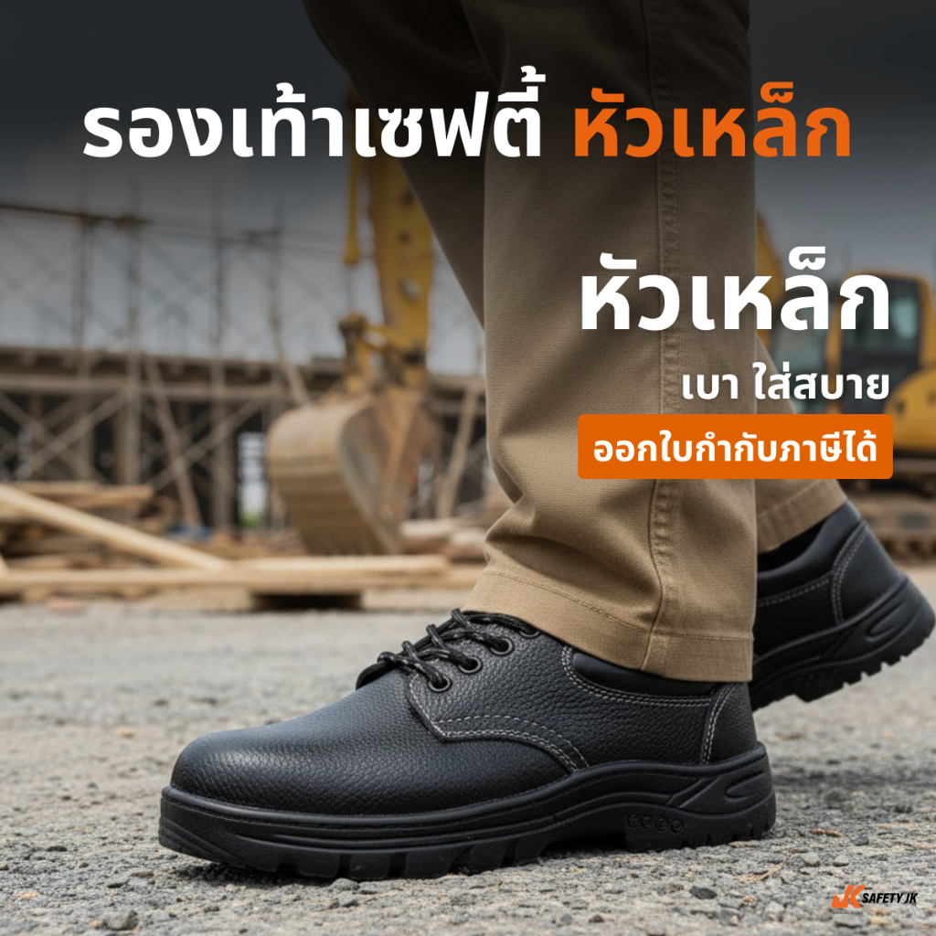 (ส่งด่วน)รองเท้าเซฟตี้ หัวเหล็ก Aox พื้นPu รับแรงกระแทกได้ 200 จูล สำหรับโรงงาน ออกใบกำกับภาษีได้