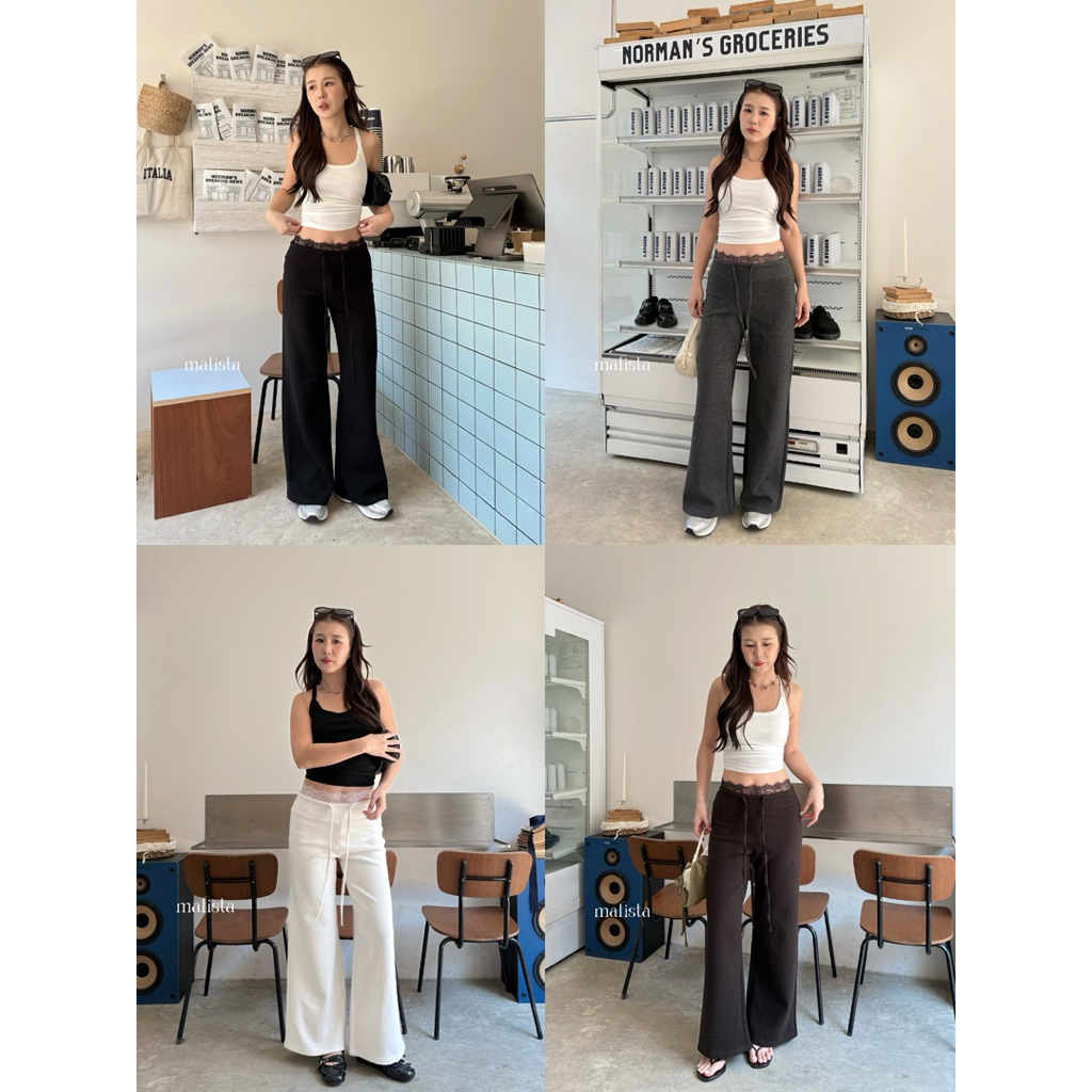 MALISTA - ARI TROUSERS กางเกงขายาวผ้ายืด