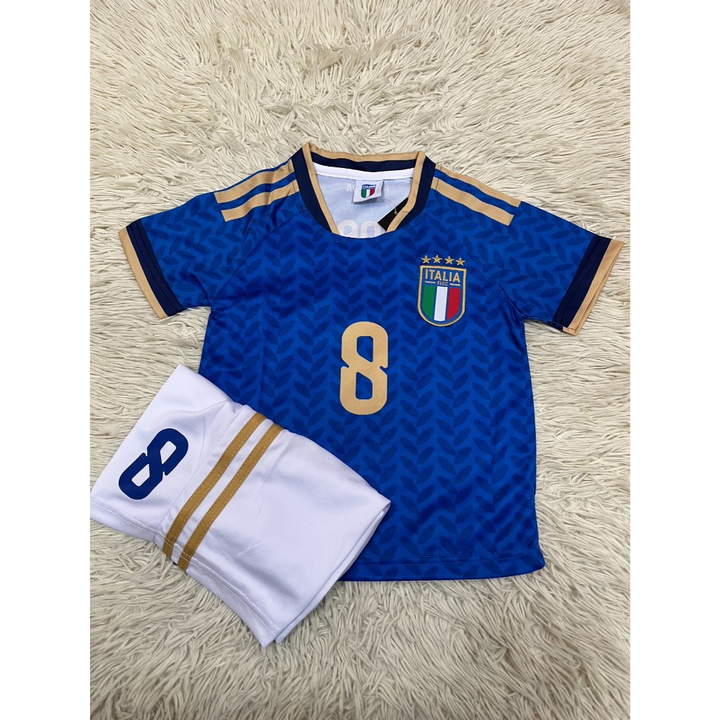 เสื้อฟุตบอลชุดเหย้า ทีมชาติอิตาลีเบอร์8โตนาลี ปี2026ใหม่ล่าสุด เสื้อ+กางเกง
