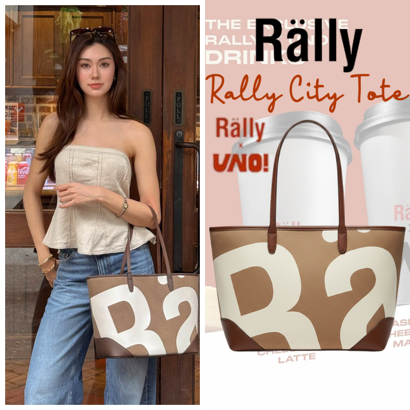 ☕️OUTLETS✅พร้อมส่ง🔥💯🔖Rally x UNO City Tote Limited House Blend Rally Movement Bag กระเป๋าทรง ของแท้ 