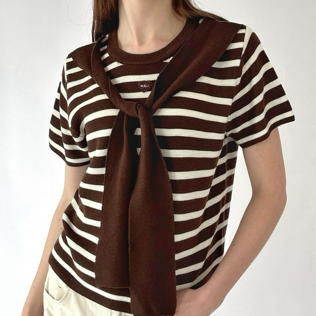Mali mini hart top เสื้อยืดทอ