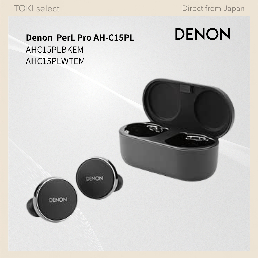 Denon Wireless Earbuds with Personalization ANC Bluetooth Multi-Point Lossless IPX4 Mic Black/White