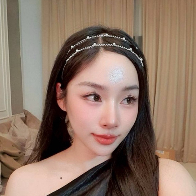 ส่งไว🇹🇭 ที่คาดผมแฟชั่น ประดับเพชรและไข่มุก ใส่ออกงานเรียบหรู