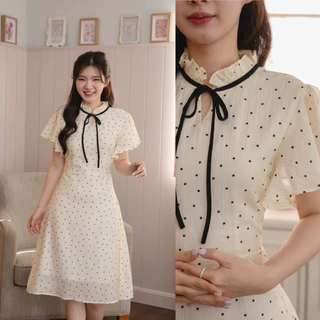 Floral dress ผ้ามีtexure น่ารัก🎀