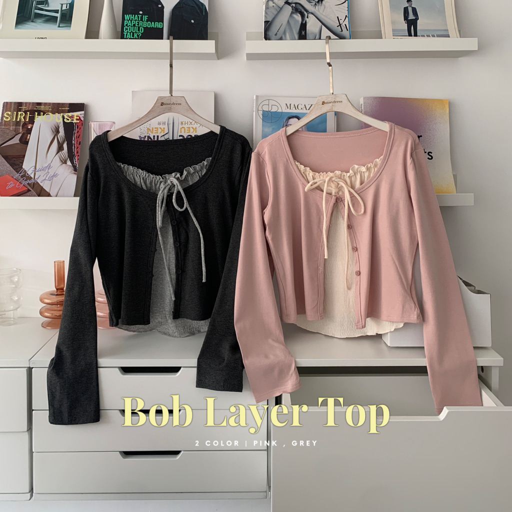 SOMEDRESS | Bob Layer Top เสื้อเลเยอร์แขนยาว ผ้ายืด
