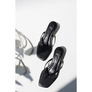 YOURSHOES B28 (+1ไซส์จากปกติ*) / รองเท้าส้นสูง 1นิ้ว รองเท้าหูหนีบ รองเท้าใส่ทำงาน