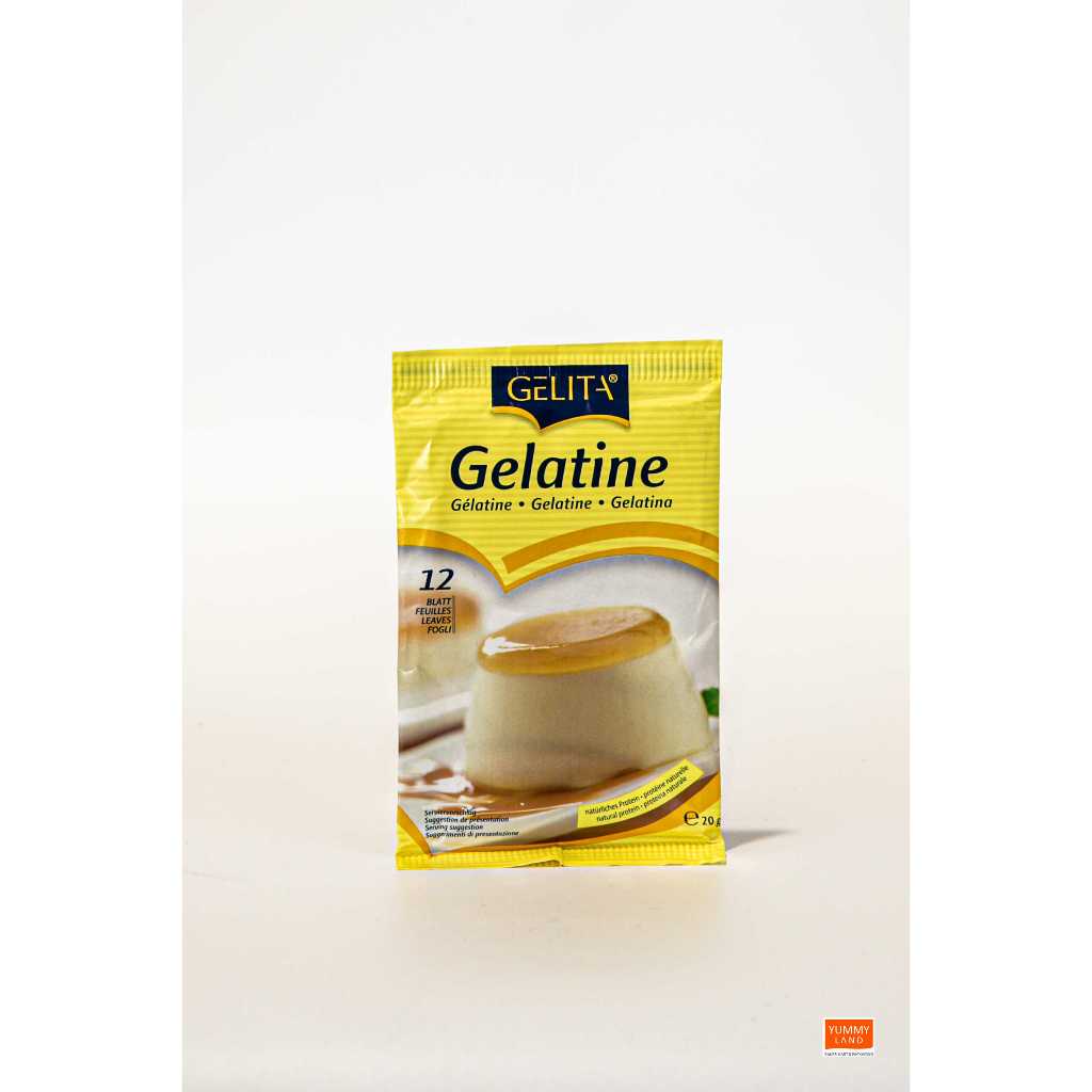 Gelita แผ่นเจลาติน 20g. (12แผ่น/ซอง)