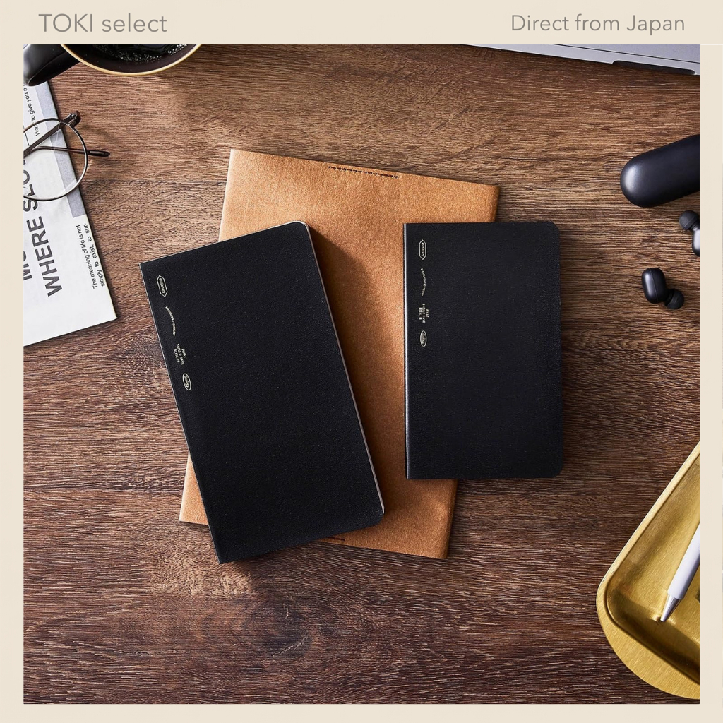 NITOMS STALOGY Slim Graph Paper Notebook A6/B6 Series - Black