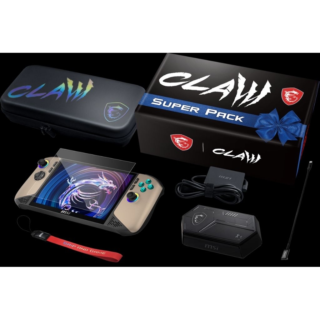 HANDHELD GAMING PC (เครื่องเล่นเกมพกพา) MSI CLAW 8 AI PLUS A2VM SUPER PACK ประกันศูนย์ (มือสอง)
