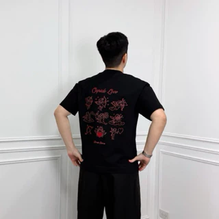 เสื้อBoxy fit crop คอฟิต (Loving you)