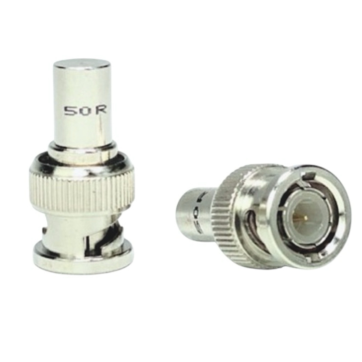 BNC 50Ohm (1,2,4ชิ้น) BNC RF Coaxial Terminator Plugs ขั้วทอง (NOS) Amphenol