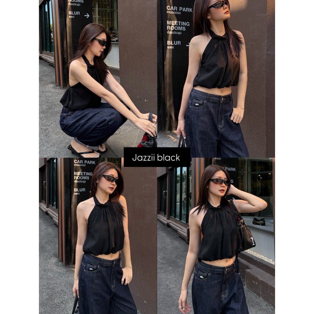 Jazzii top เสื้อทรงบอลลูนผ้าชีฟอง
