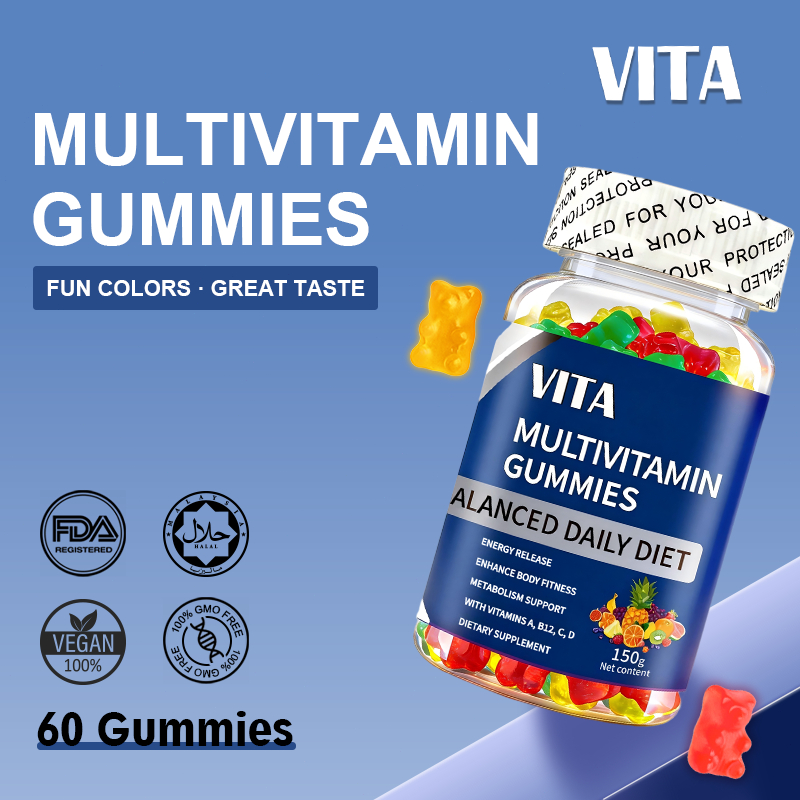 VITA MULTIVITAMIN GUMMIES วิตามินรวมแบบเยลลี่ วิตามินรวม วิตามินเอ วิตามินบี6 อาหารเสริม วิตามินดี วิตามินอี