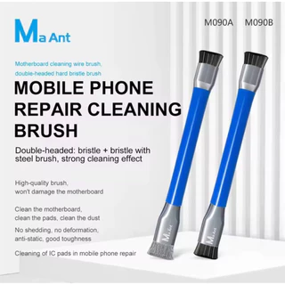 MAANT M090A / M090B แปรงทำความสะอาดหัวคู่ป้องกันไฟฟ้าสถิตย์สำหรับซ่อมโทรศัพท์มือถือ