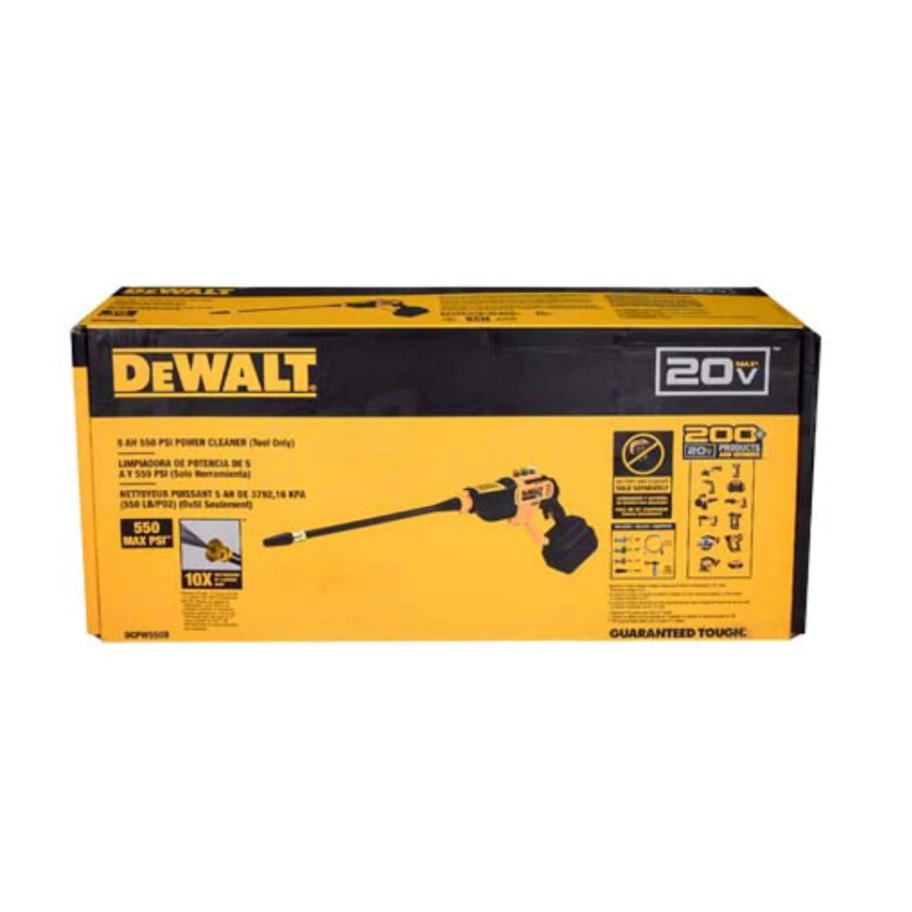 DEWALT ปืนฉีดน้ำแรงดันสูงไร้สาย รุ่น DCPW550B เครื่องเปล่า thumbnail 5
