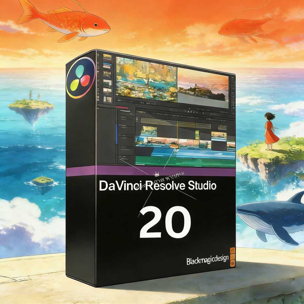 DaVinci Resolve Studio 20.x [ตัวเต็ม] โปรแกรมตัดต่อวิดีโอสำหรับ Windows และ Mac