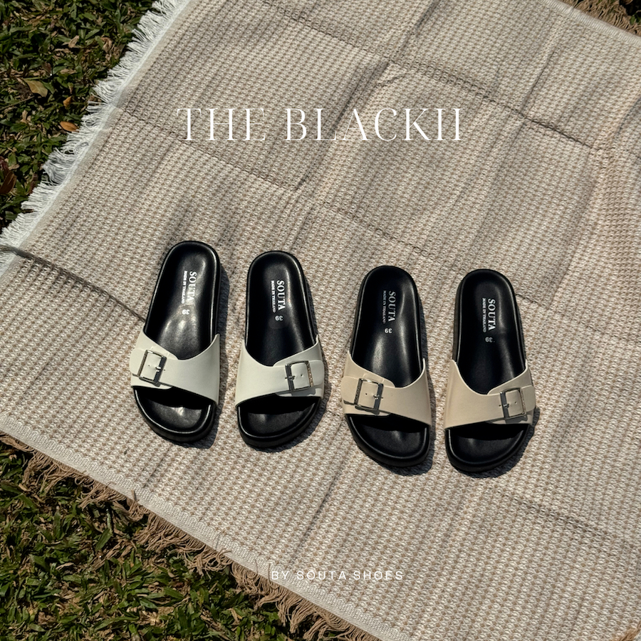 รองเท้าแตะ Souta Blackii พื้นนุ่ม เบาสบาย ปรับกระชับเท้า เดินมั่นใจทุกวัน