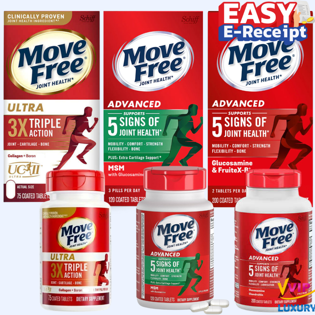 Movefree Schiff  MOVEFREE Joint Health Ultra Type2 Collagen+Boron+HA 75 coated tablets UC II