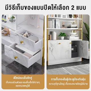 ตู้สำหรับร้านเสริมสวย เคาน์เตอร์เครื่องสำอาง ตู้โชว์ผลิตภัณฑ์ ตู้สำหรับร้านตัดผม ชั้นวางของแบบตั้งพื้น