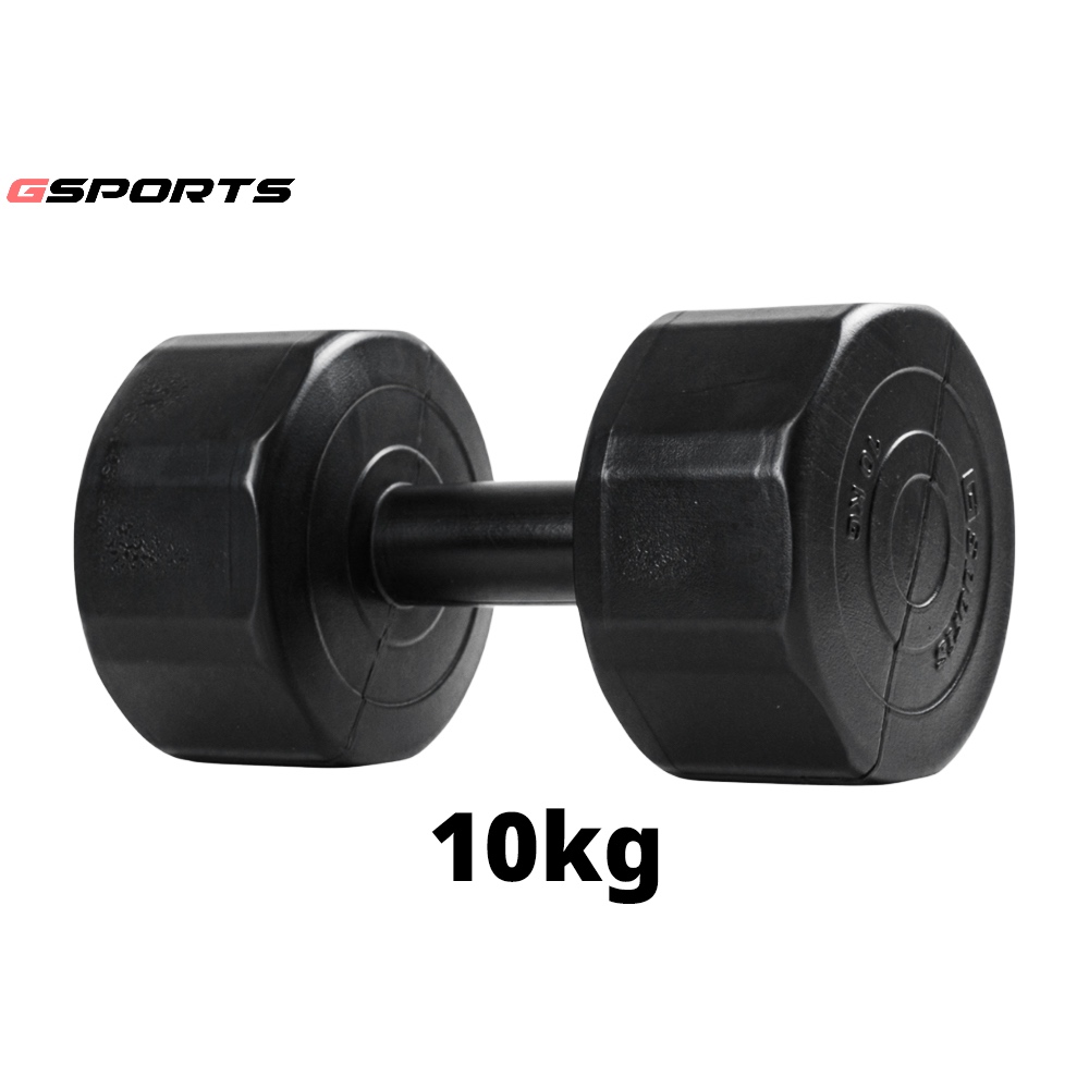 Gsports ดัมเบลพลาสติก 10 kg Dumbbell Black 10 kg รุ่น DB10-B