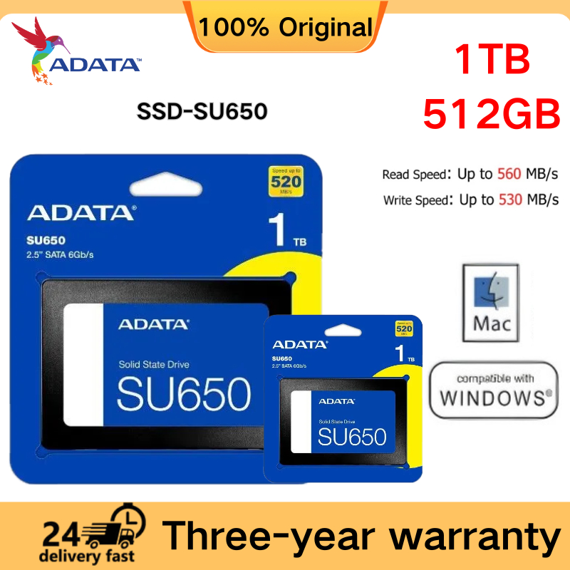 512GB 1TB SU650 6.0Gb/s SSD SATA3 Internal hard drive2.5'' Solid state drives