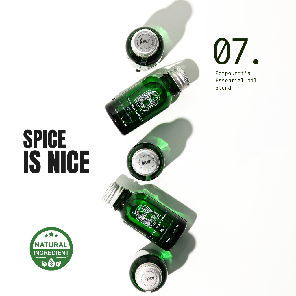 พรีเมี่ยมเบลนด์ Potpourri  No.7 Spice is Nice —  100% Pure Essential Oil