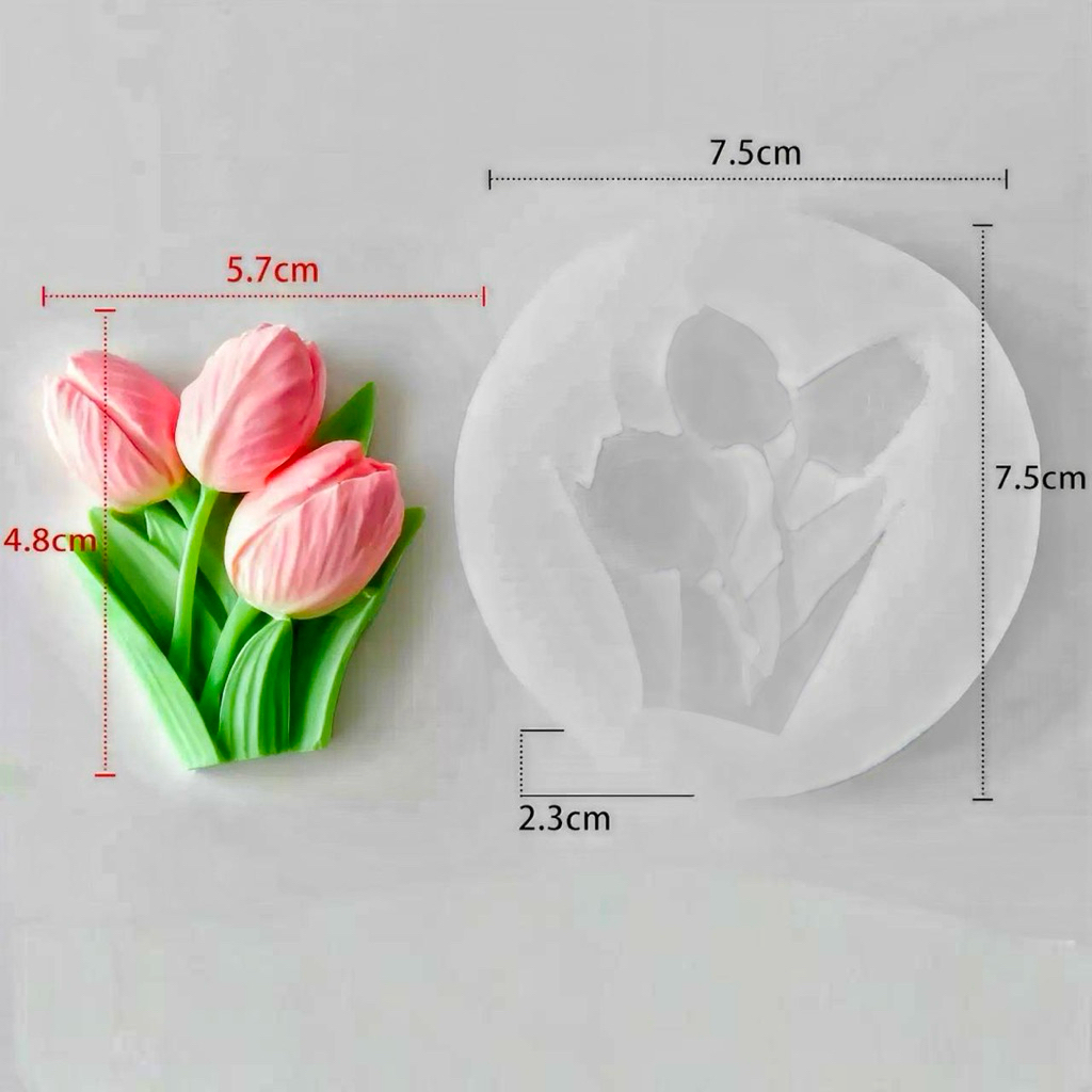 พิมพ์ซิลิโคน G-08 อาลัวดอกไม้A4