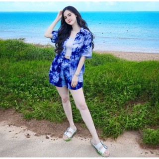 ชุดเซตมัดย้อม2ชิ้นสีพาสเทลสดใส สวยๆจ้า มีทั้งสาวตัวเล็กสวยอว…