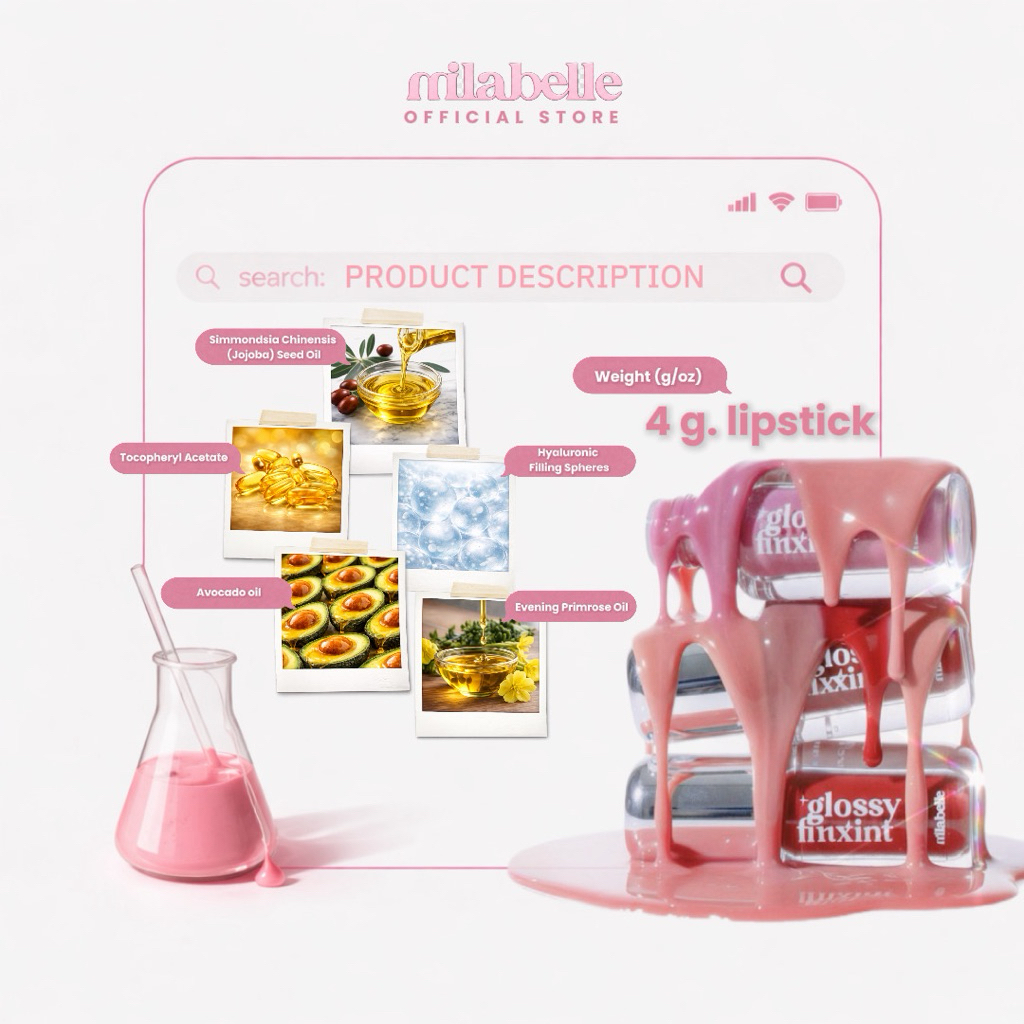 Milabelle Glossy fixTint มิลาเบลล์ กลอสซี่ ฟิกส์ทิ้นท์ - รูปที่ 2