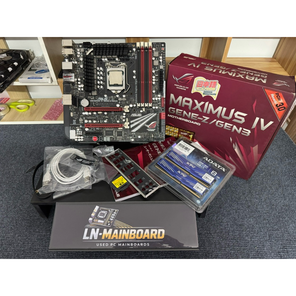 [Mainboard มือสอง+CPU+Ram] Asus Maximus IV GENE-Z/GEN 3 + CPU i7 2600 + Ram DDR3 Bus 1600 8GB