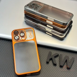 เคสพีซีแบบเคลือบด้านแข็งหรูหราบางเฉียบสำหรับ For iPhone 11 13 17 16 15 14 12 Pro Max Air ป้องกันกล้องแบบด้านและกันกระแทก