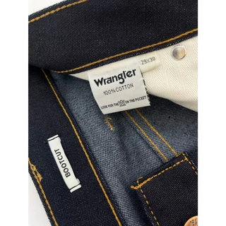 กางเกงยีนส์ผู้ชาย ขาม้า ทรง Bootcut เอวสูง สียีนส์ผ้าดิบ