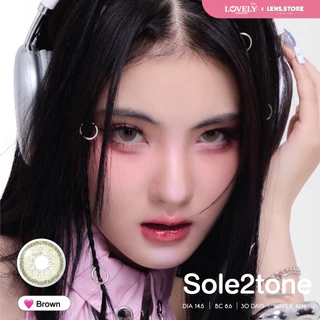 คอนแทคเลนส์รายเดือน LOVELYPLUS รุ่น SOLE 2 TONE โซเล่ทูโทน เลนส์ตาชัดที่ถูกต้อง